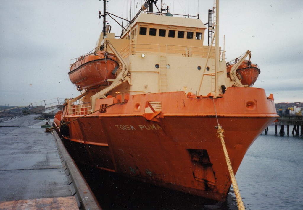 mv Toisa Puma alongside quay