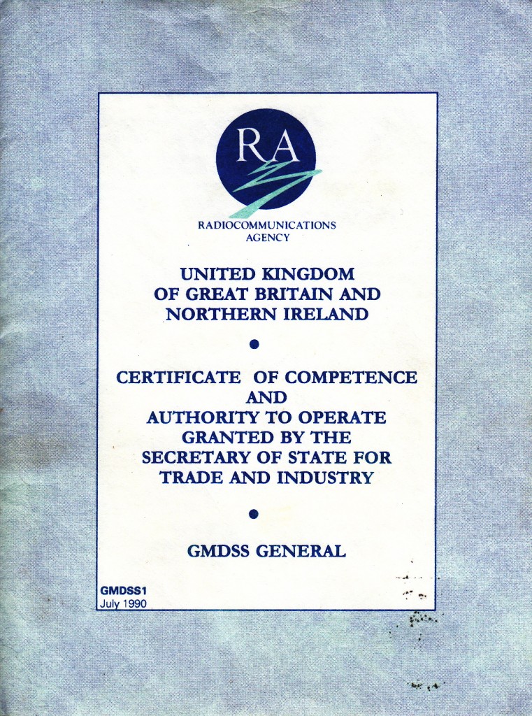 GMDSS-Radio Certificate