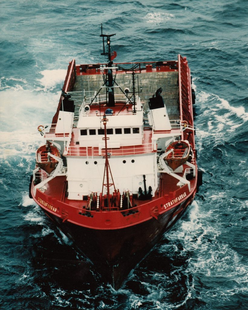 MV Strathfarrar at sea